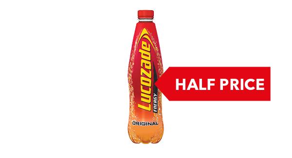 HALF PRICE | Lucozade Energy 1 Litre