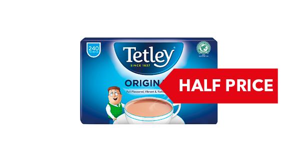 HALF PRICE | Tetley Tea Bags 750g