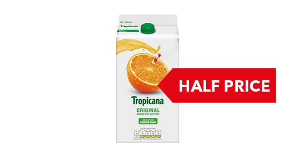 HALF PRICE | Tropicana 1.4 Litre