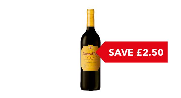 SAVE £2.50 | Campo Viejo Tempranillo Rioja 75cl