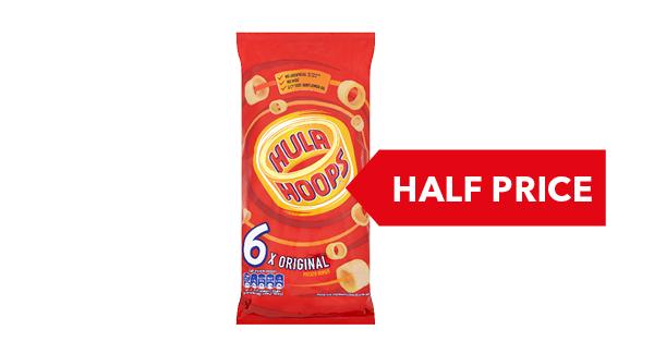 HALF PRICE | Hula Hoops 6 Pack