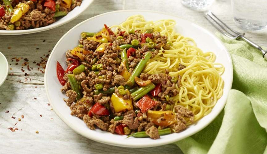 Asian-style beef stir fry