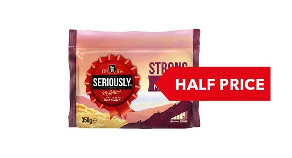 HALF PRICE | Seriously Strong Cheddar 300g/350g