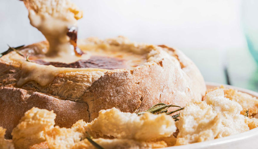 Beer cheese dipping bowl