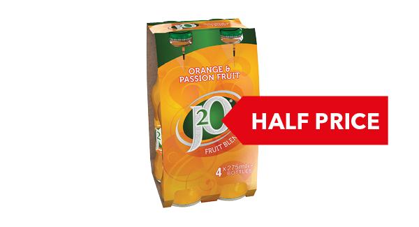 HALF PRICE | Britvic J2O 4x275ml