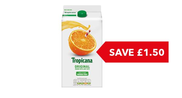 SAVE £1.50 | Tropicana 1.4 Litre