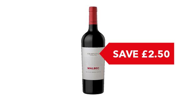 SAVE £2.50 | Trapiche Pure Malbec 75cl