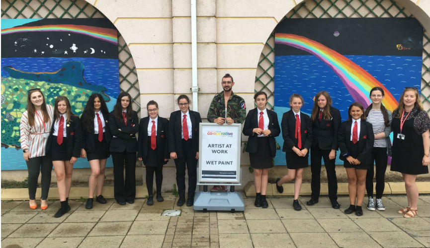 Society works with local students to create Pride mural