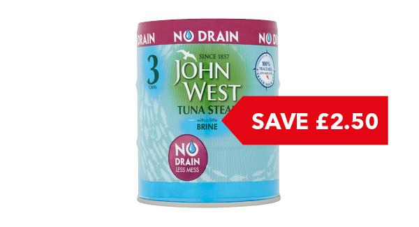 SAVE £2.50 | John West Tuna 3x110g