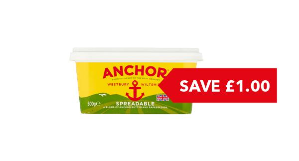 SAVE £1.00 | Anchor Spreadable 500g