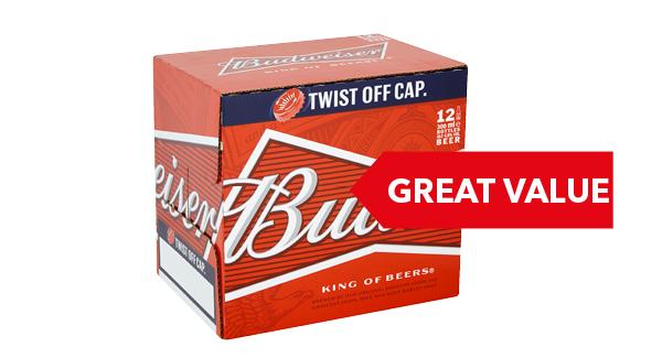 GREAT VALUE | Budweiser 12x300ml