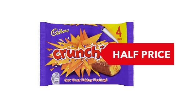 HALF PRICE | Cadbury 4 pack 120g - 188g
