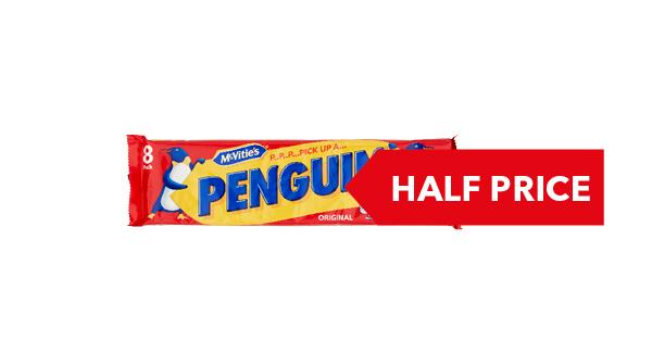HALF PRICE | McVities Penguin 8pack