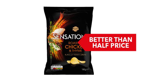 BETTER THAN HALF PRICE | Walkers Sensations 82.5g - 150g