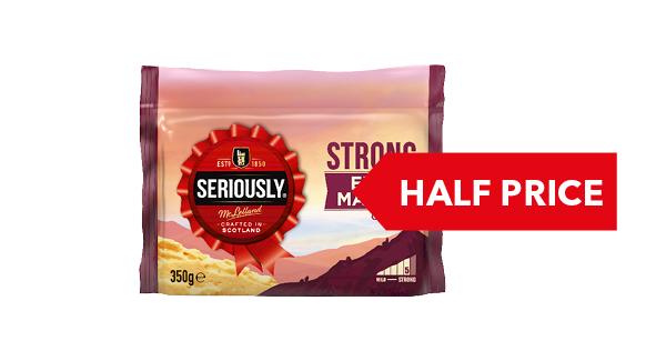 HALF PRICE | Seriously Strong Cheddar 300g/350g