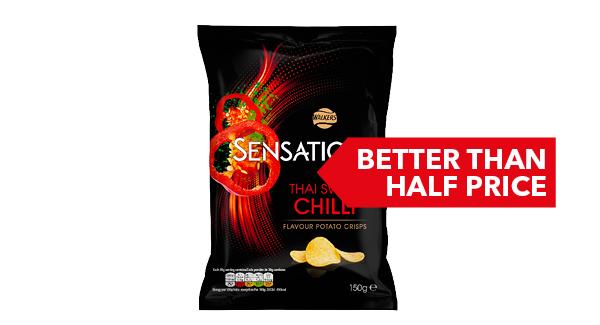 BETTER THAN HALF PRICE | Walkers Sensations 82.5g-150g