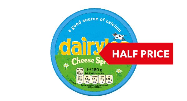 HALF PRICE | Dairylea Cheese Spread 180g