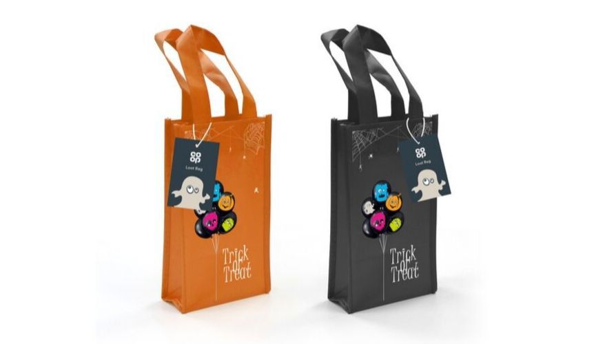 Halloween Loot bag (Grey and Orange)