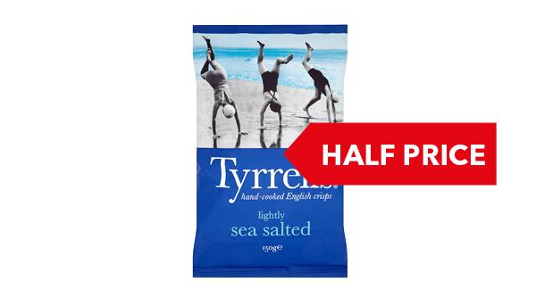 HALF PRICE | Tyrrells Crisps 150g
