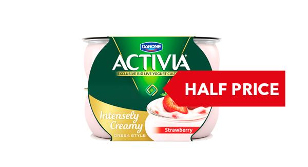 HALF PRICE | Activia Intensely Creamy 4x110g