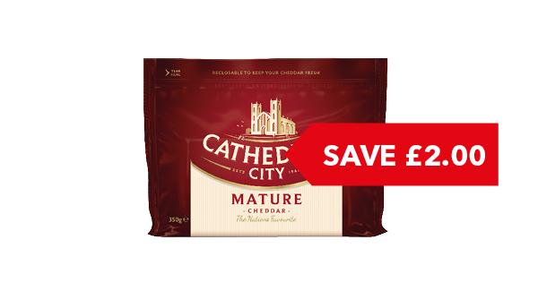 SAVE £2.00 | Cathedral City Cheddar 300g/350g