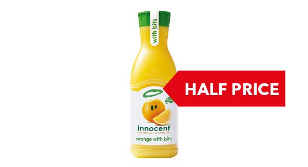 HALF PRICE | Innocent Juice 900ml