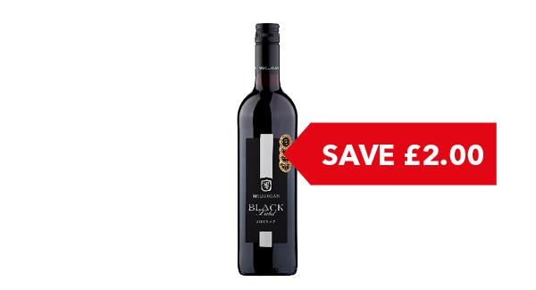 SAVE £2.00 | McGuigan Black Label Shiraz 75cl