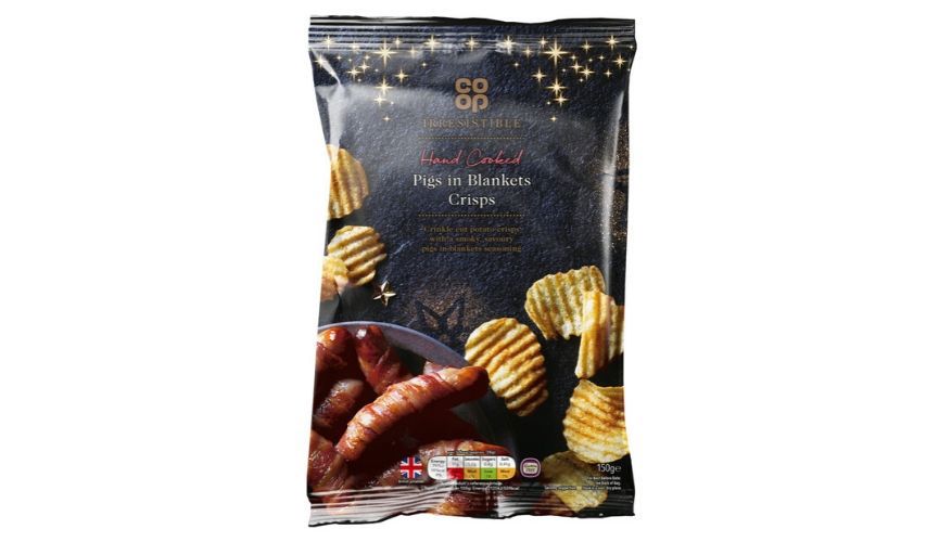Irresistible pigs in blanket crisps