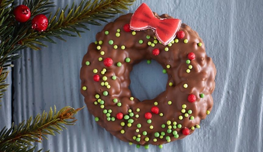 Co-op Christmas chocolate wreath
