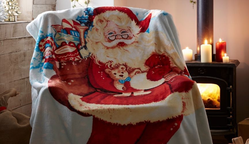 Father Christmas throw