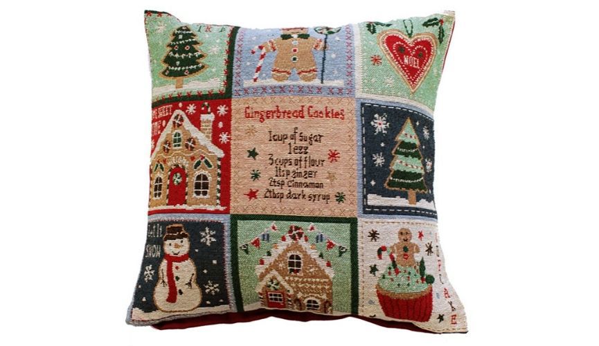 Jolly gingerbread cushion