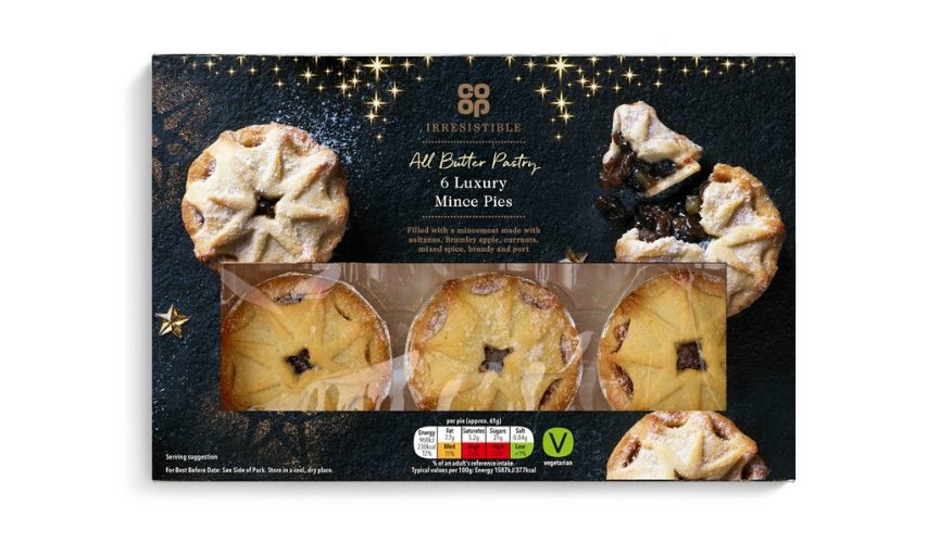 Irresistible All butter pastry 6 luxury mince pies