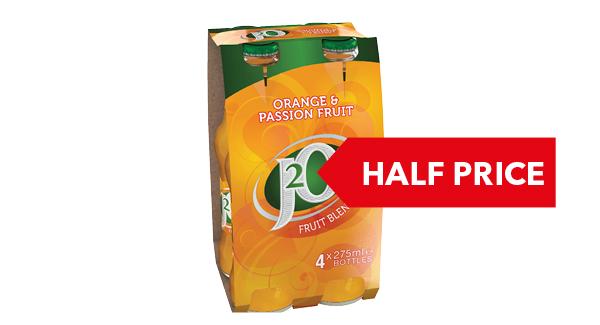 HALF PRICE | Britvic J20 4x275ml