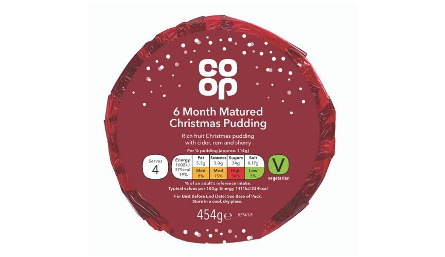Co-op 6 month matured Christmas pudding