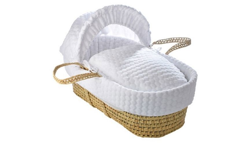 Module - Cotton dream palm wicker basket in white
