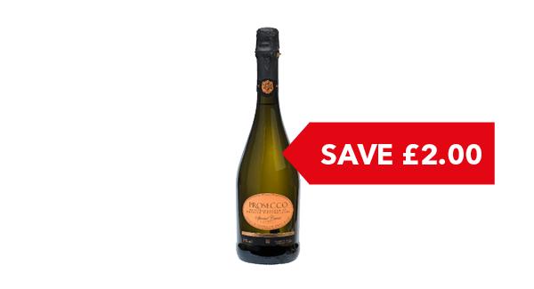 SAVE £2.00 | Co-op Irresistible Prosecco 75cl