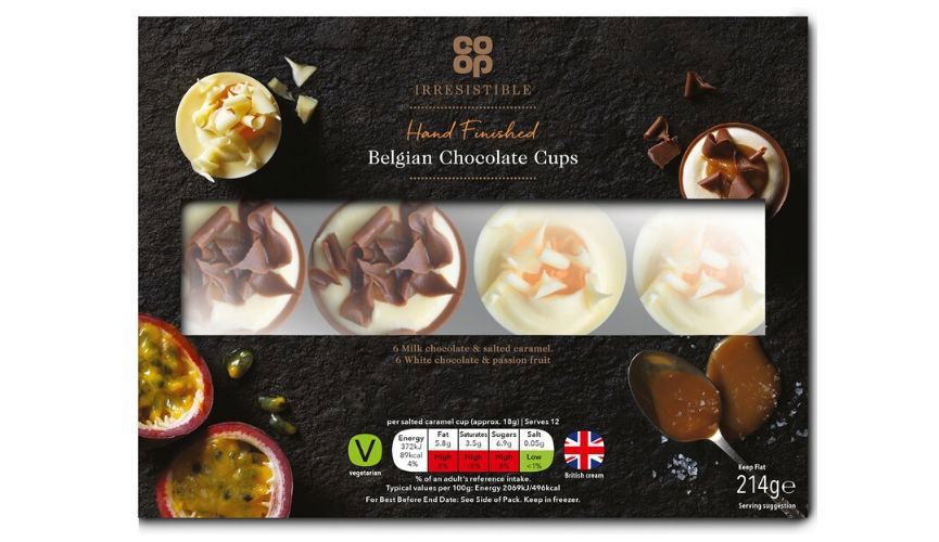 Co-op Irresistible Belgian chocolate cups
