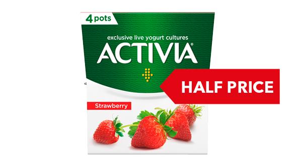 HALF PRICE | Danone Activia Yoghurt 4x120g