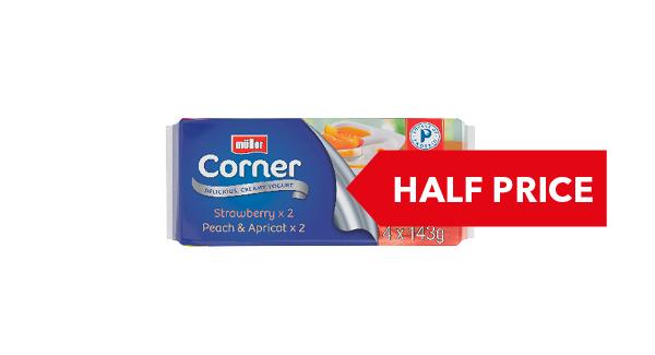 HALF PRICE | Müller Corner 4x130g/4x435