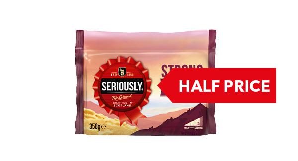 HALF PRICE | Seriously Strong Cheddar 300g/350g