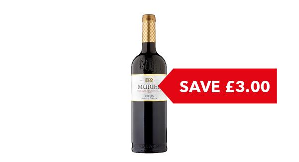 SAVE £3.00 | Muriel Tempranillo Rioja 75cl