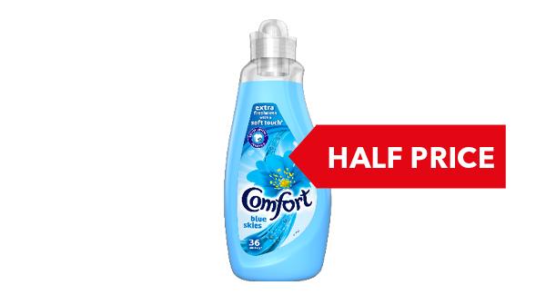 HALF PRICE | Comfort Concentrated 36 Washes 1.26 Litre