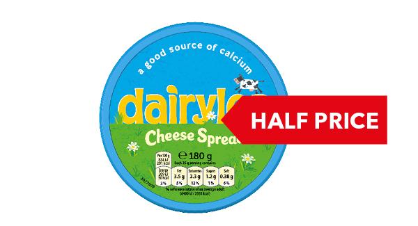 HALF PRICE | Dairylea Cheese Spread 180g