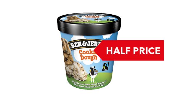 HALF PRICE | Ben & Jerry's Ice Cream 465ml - 500ml