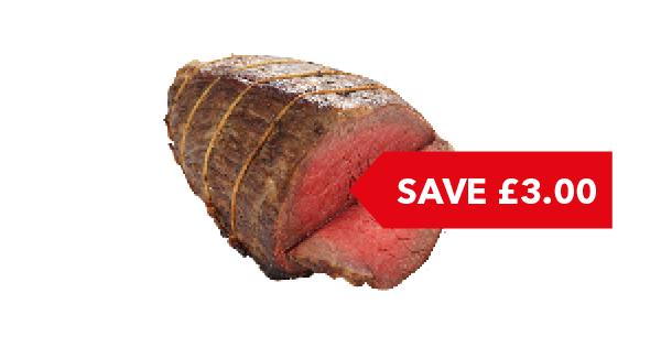 SAVE £3.00 | Co-op Irresistible Beef Joint Per Kg