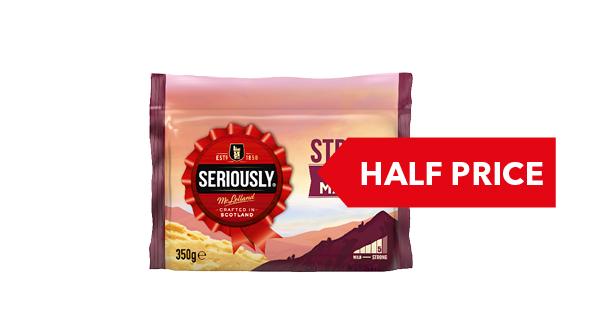 HALF PRICE | Seriously Strong Cheddar 300/350g