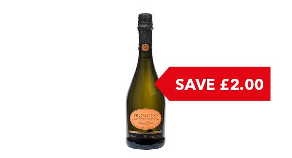 SAVE £2.00 | Co-op Irresistible Prosecco 75cl