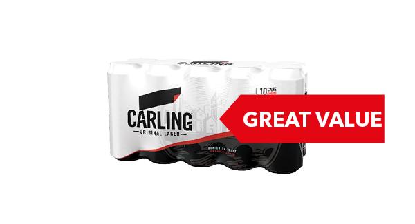 GREAT VALUE | Carling 10x440ml
