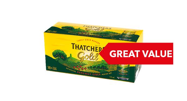 GREAT VALUE | Thatchers Gold 10x440ml