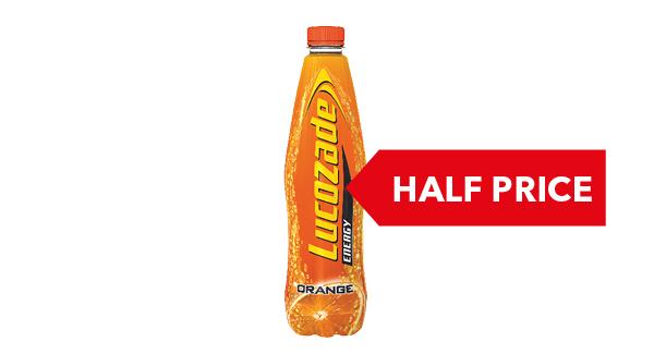 HALF PRICE | Lucozade Energy 1L